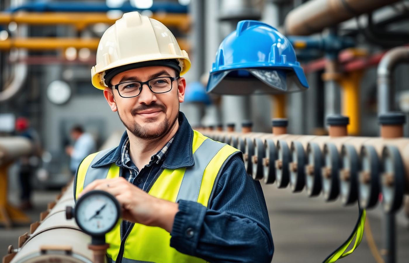 Field engineer at petroleum facility